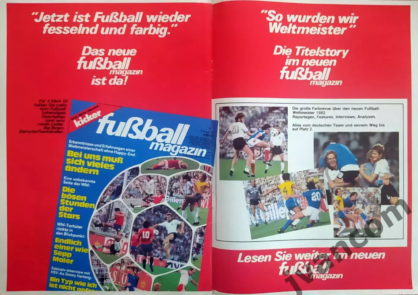 KICKER SPORTMAGAZIN №60/30 за 1982 год. Футбол, Бундеслига, Велоспорт и Плавание 5