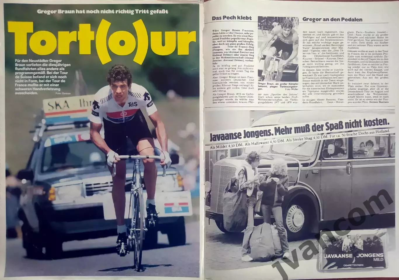 KICKER SPORTMAGAZIN №60/30 за 1982 год. Футбол, Бундеслига, Велоспорт и Плавание 6