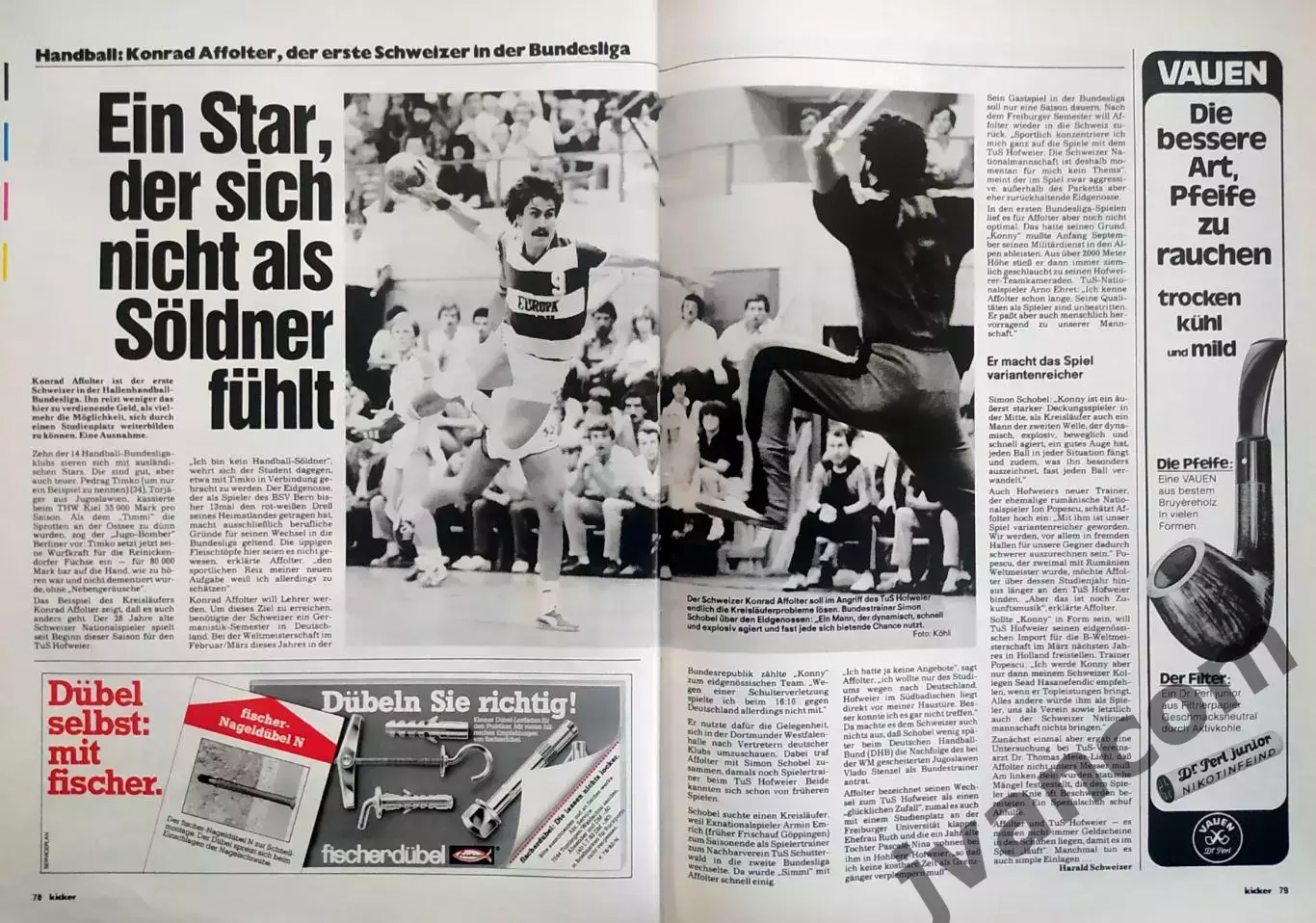 KICKER SPORTMAGAZIN №78/39 за 1982 год. Футбол, Бундеслига, Гандбол и Атлетика 4