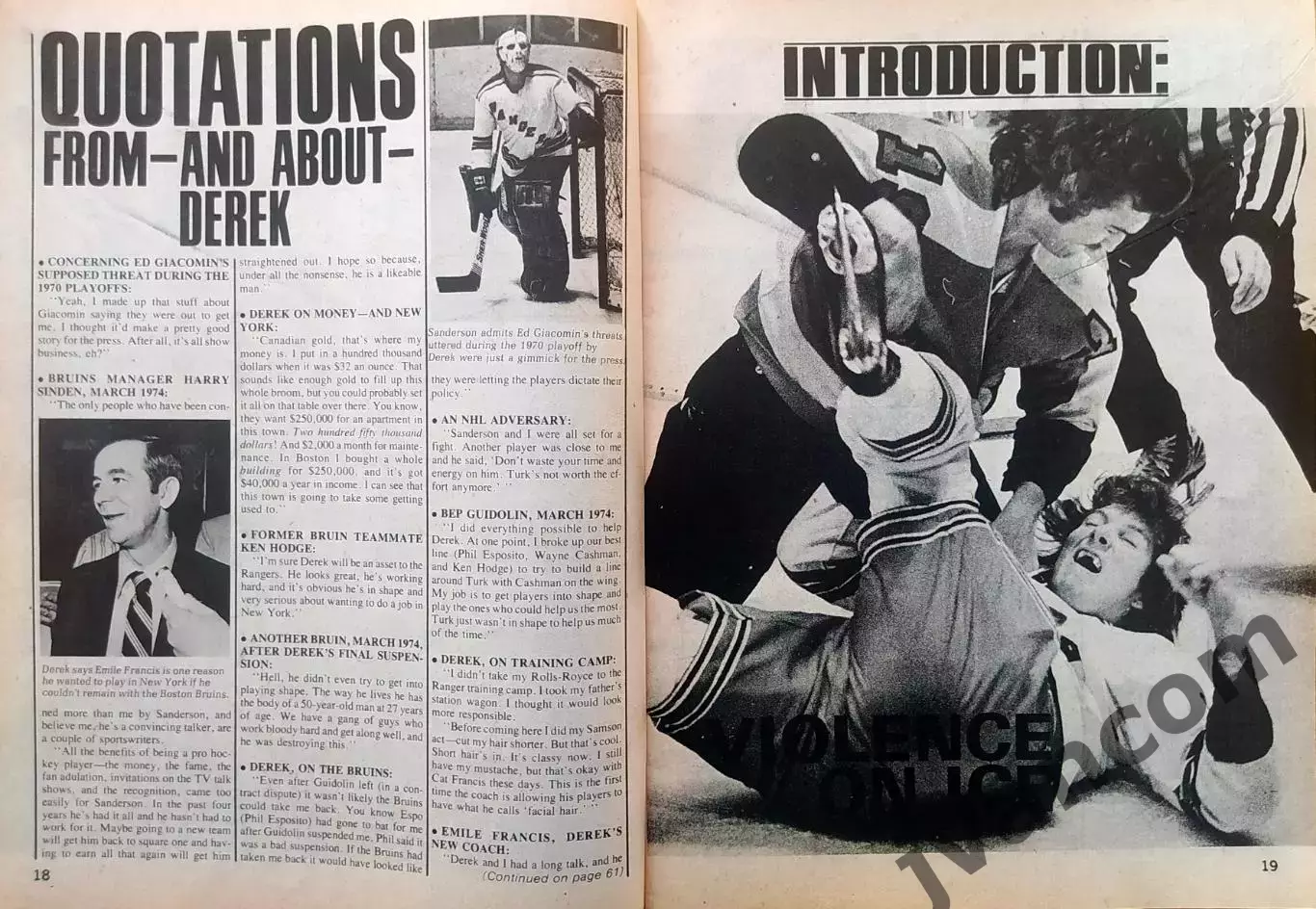 НХЛ - ACTION SPORTS HOCKEY №2 за Февраль 1975 года. 2