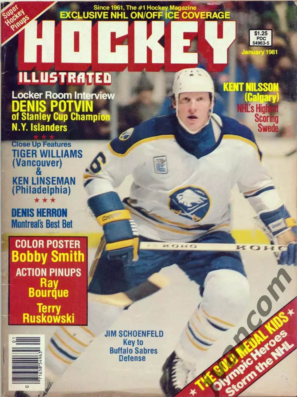 НХЛ - HOCKEY ILLUSTRATED / ХОККЕЙ В КАРТИНКАХ за Январь 1981 года.