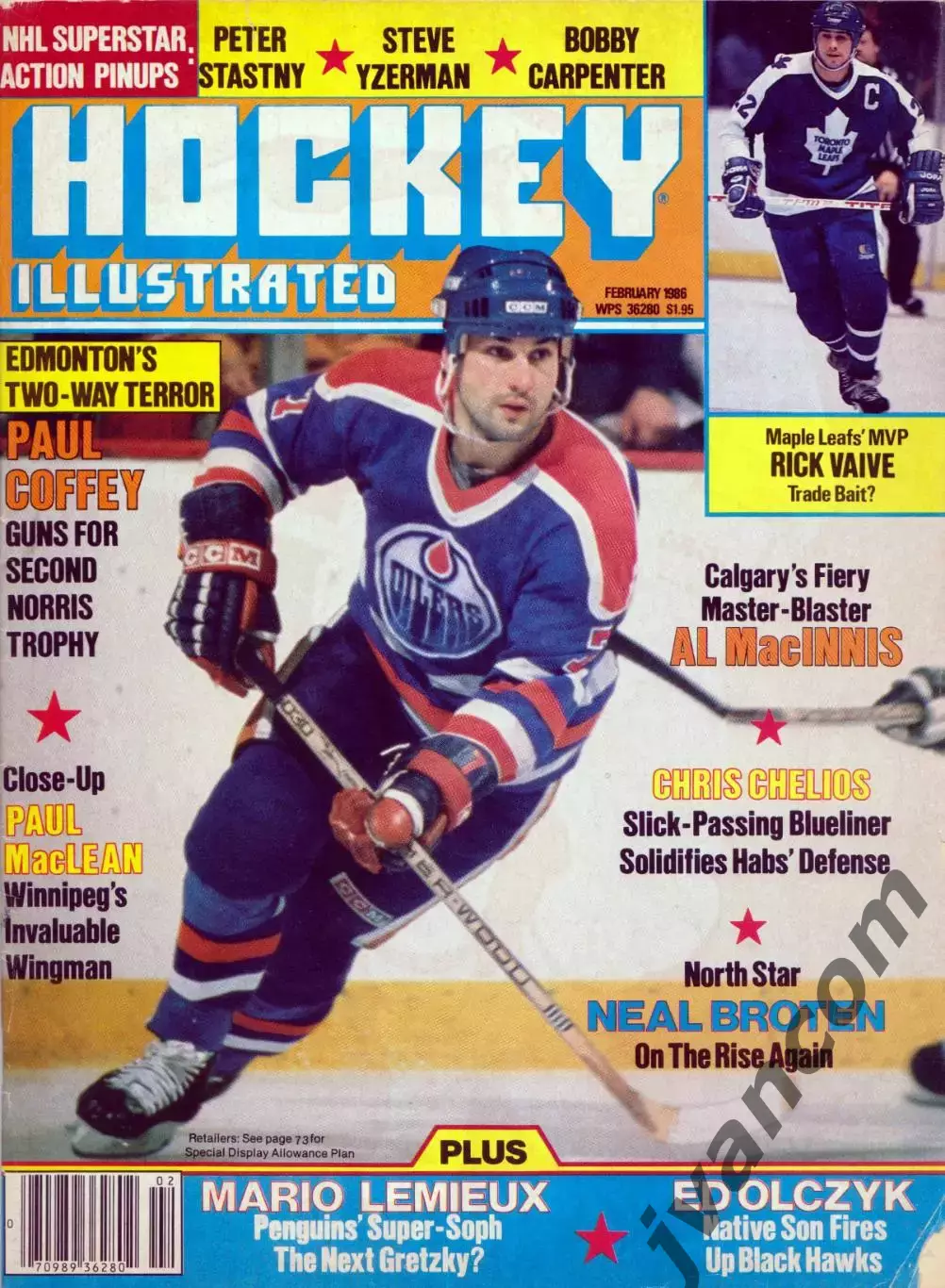 НХЛ - HOCKEY ILLUSTRATED / ХОККЕЙ В КАРТИНКАХ за Февраль 1986 года.