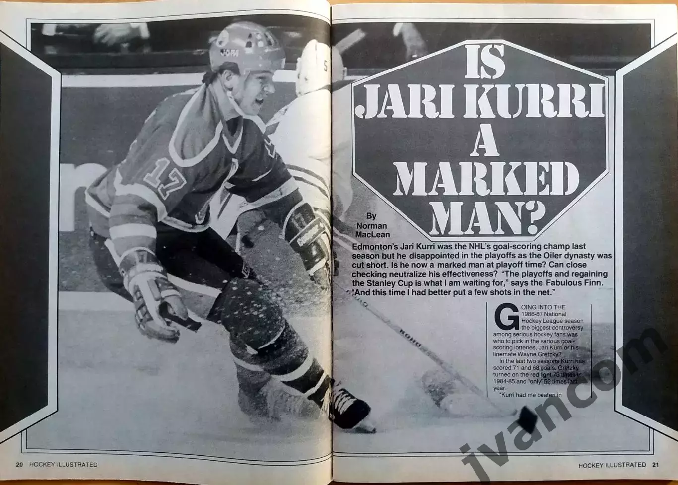 НХЛ - NHL HOCKEY ILLUSTRATED / НХЛ ХОККЕЙ В КАРТИНКАХ за Февраль 1987 года. 3