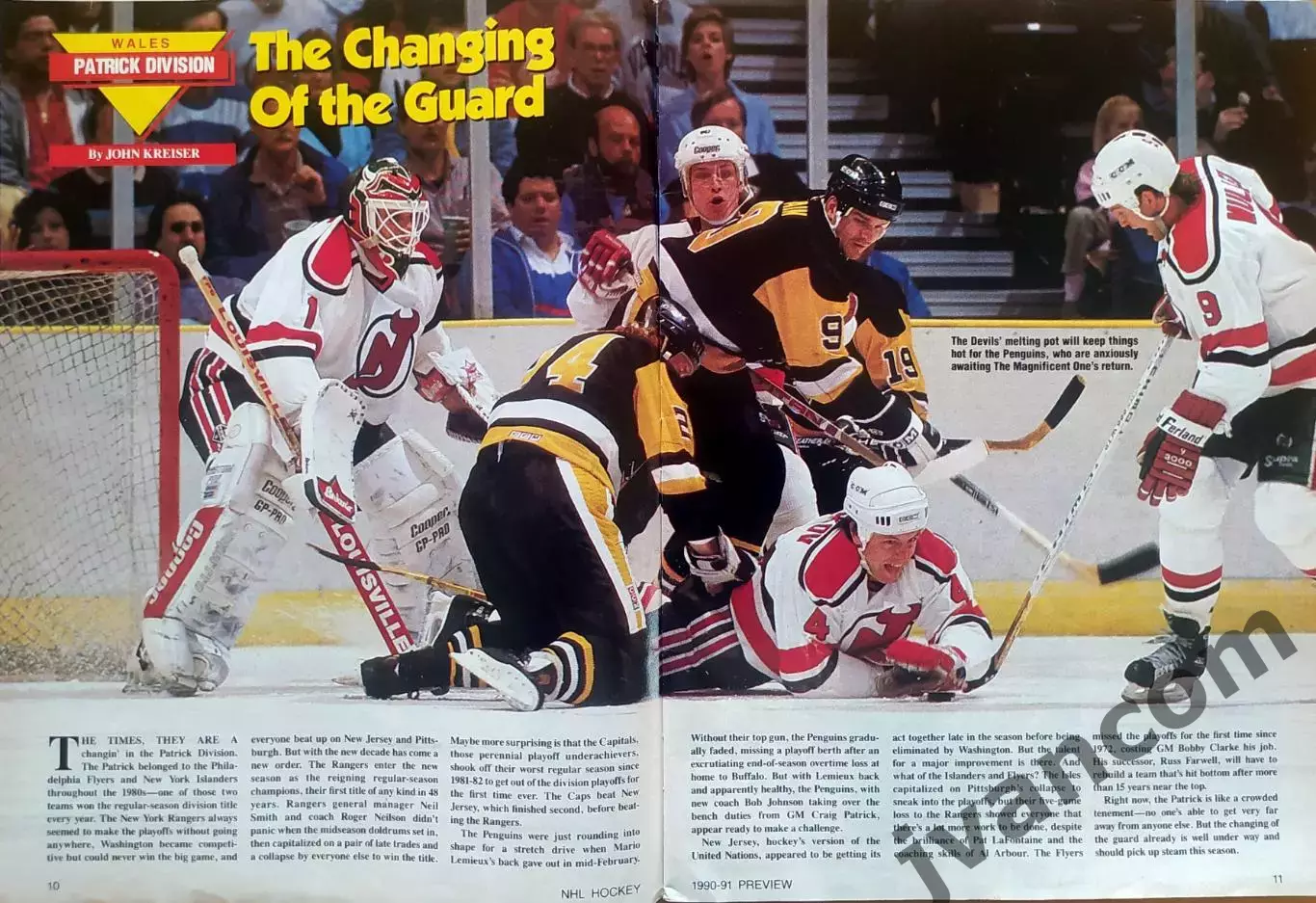 НХЛ - NHL HOCKEY 1990-91 PREVIEW. Ежегодник. Представление участников НХЛ. 3