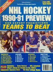 НХЛ - NHL HOCKEY 1990-91 PREVIEW. Ежегодник. Представление участников.