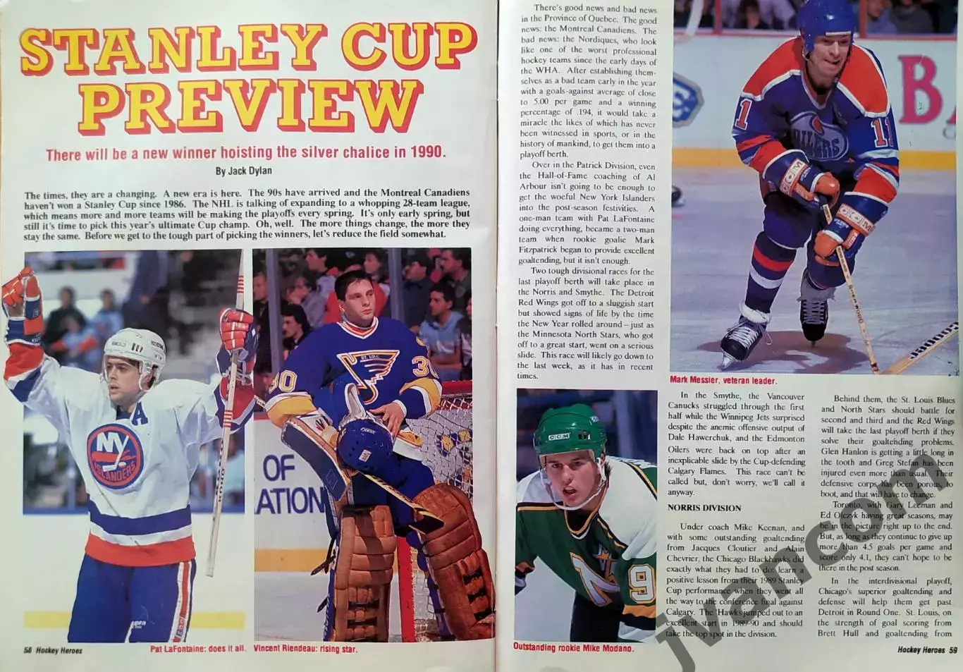 НХЛ - HOCKEY HEROES / ХОККЕЙНЫЕ ГЕРОИ №3 за 1990 год. 7