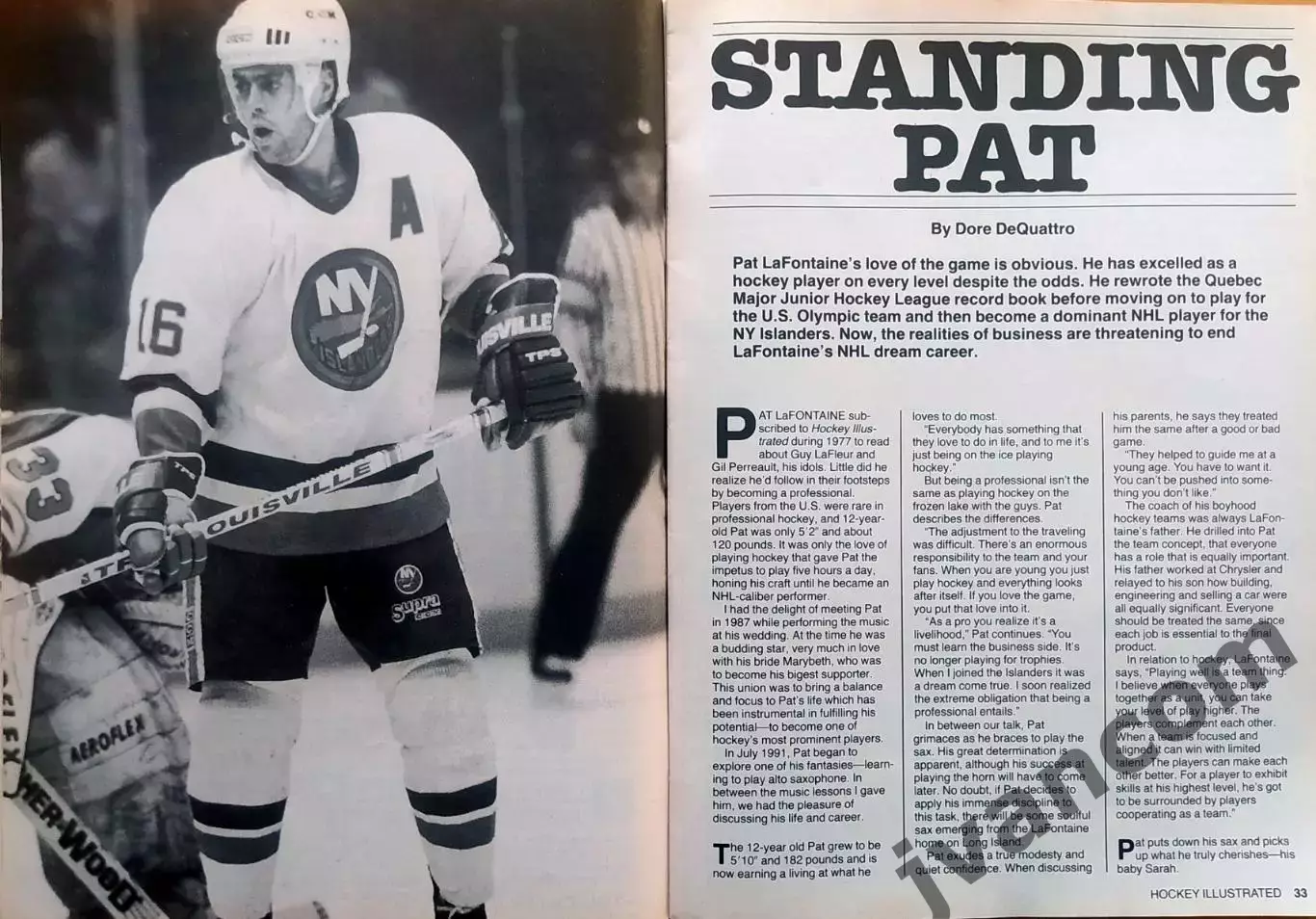 НХЛ - NHL HOCKEY ILLUSTRATED / НХЛ ХОККЕЙ В КАРТИНКАХ за Февраль 1992 года. 3