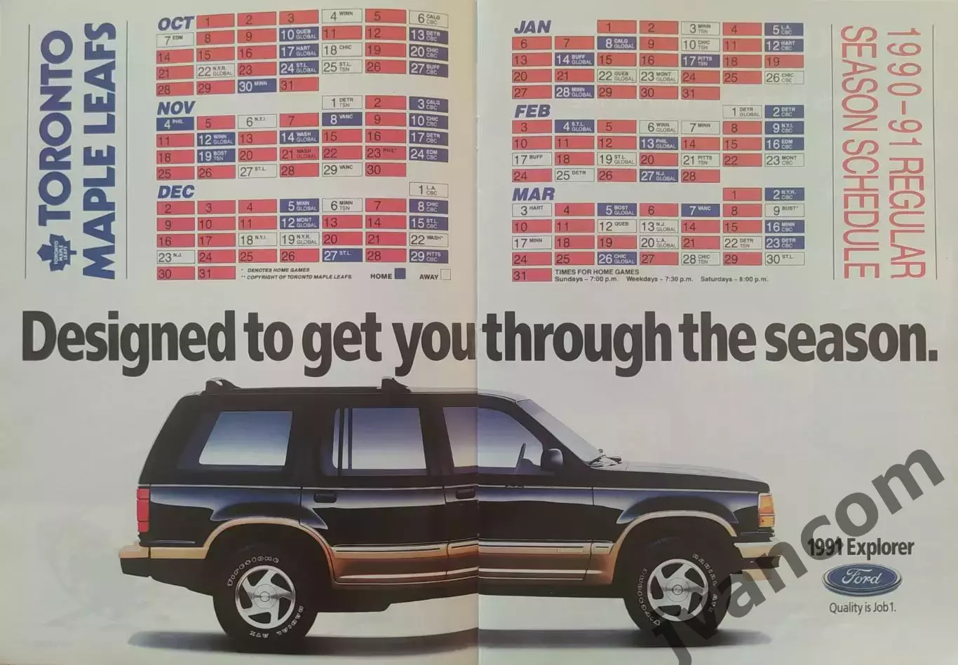 НХЛ - THE LEAFS - Официальный журнал Торонто Мейпл Лифс, Выпуск №2 за 1990 год. 5