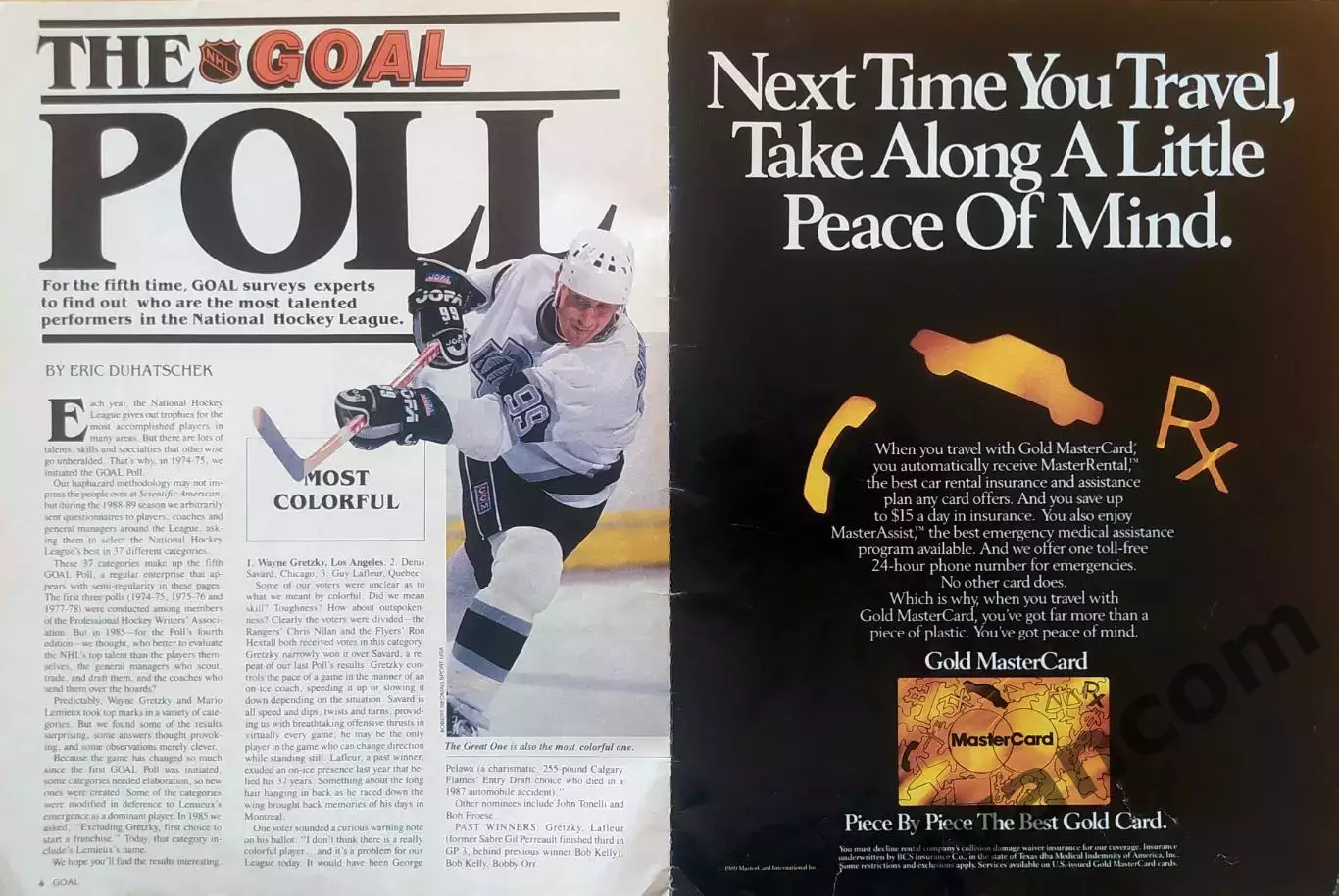 НХЛ - GOAL - журнал Национальной Хоккейной Лиги, Выпуск №9 за 1990 год. 2
