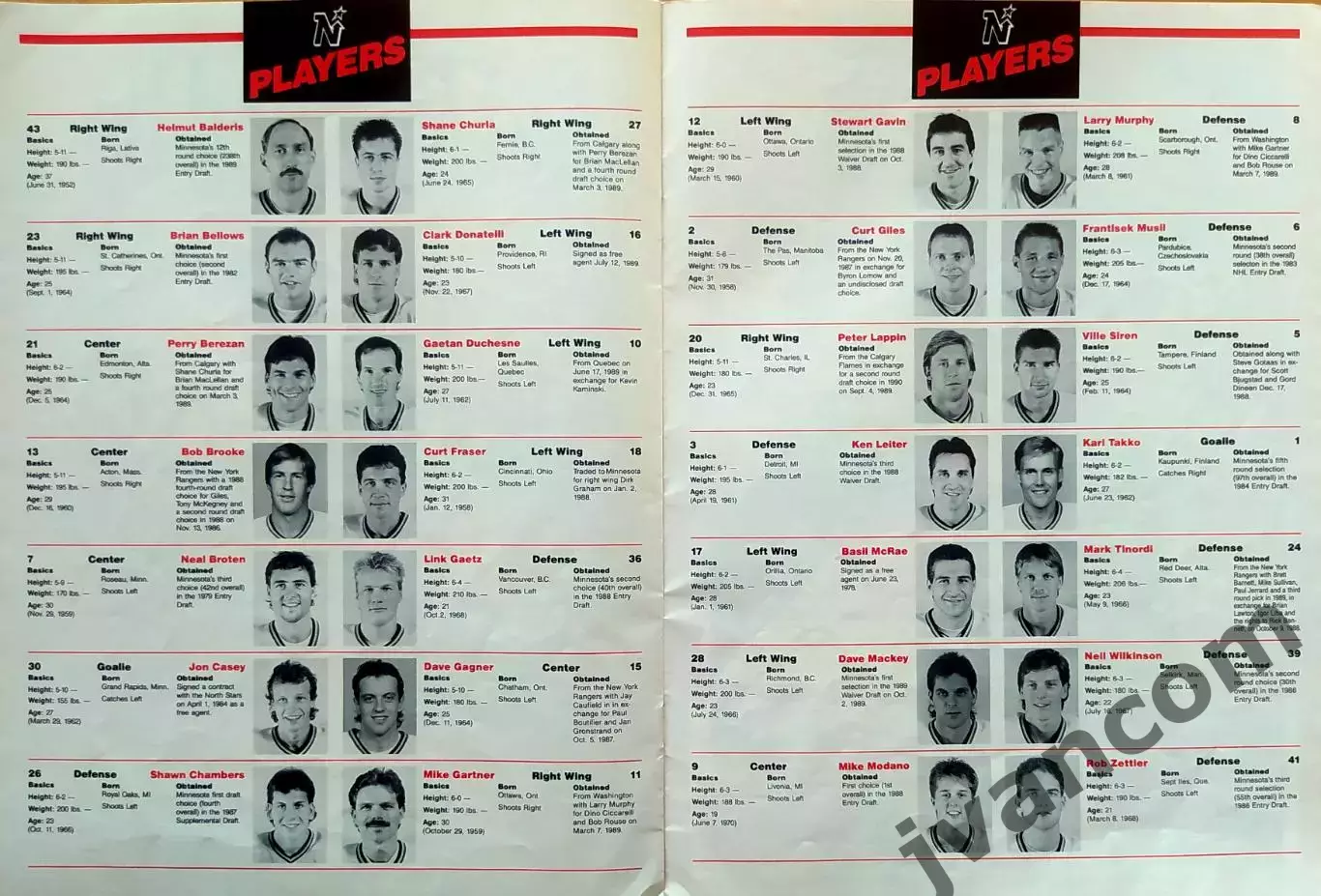 НХЛ - GOAL - журнал Национальной Хоккейной Лиги, Выпуск №9 за 1990 год. 5