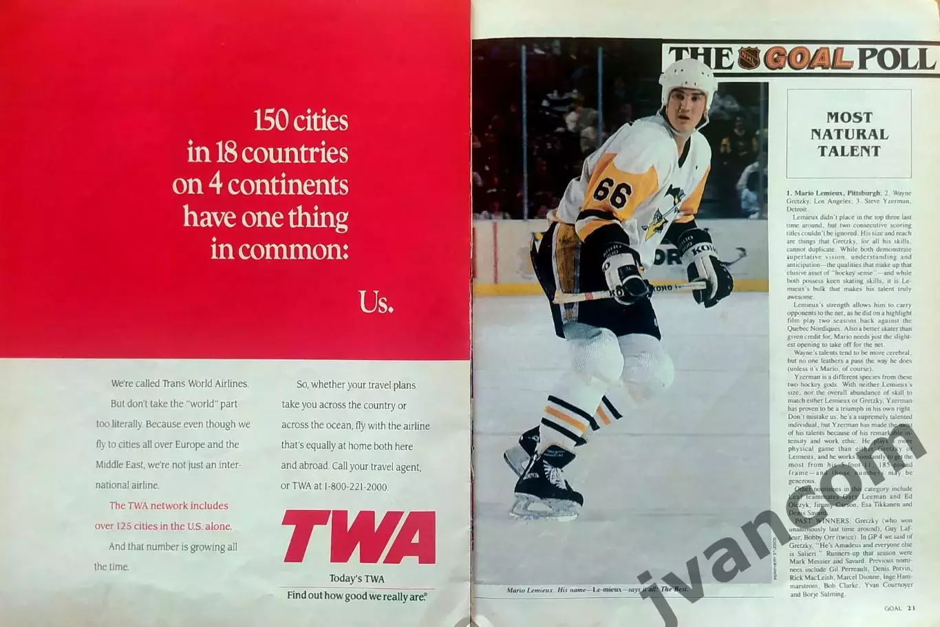 НХЛ - GOAL - журнал Национальной Хоккейной Лиги, Выпуск №9 за 1990 год. 6