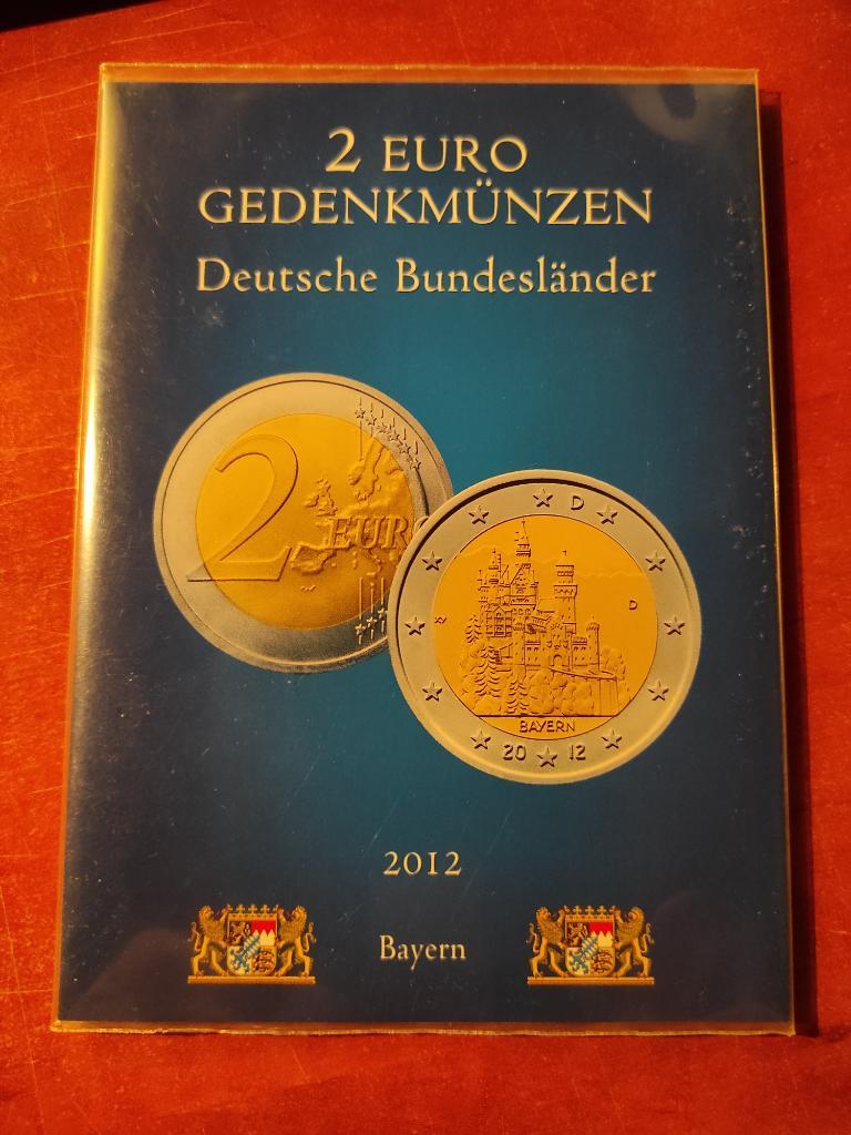 Германия 2012. Мини альбом для 2-ух евровых монет - Бавария