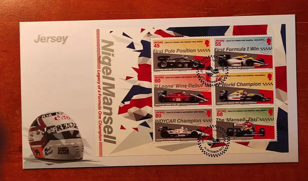 Джерси. 2013 год. КПД Легенды Формулы 1 - Найджел Менсел