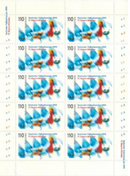 Германия 1999 год. ФК Бавария - Чемпион Германии по футболу 1999 года