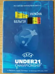 Украина - Бельгия 12.11.2005, U-21