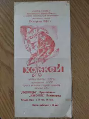 ХК Торпедо Ярославль - ХК Ижорец Ленинград 25.04.1983