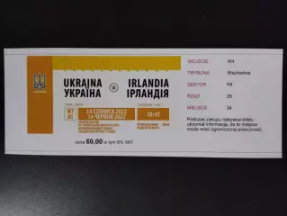 Украина - Ирландия 14.06.2022