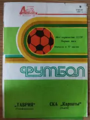 Таврия Симферополь - СКА Карпаты 9.04.1983