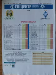 копия протокол, Карпаты Львов Динамо Киев 13.04.2013