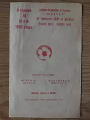Колос Павлоград - Атлантика Севастополь 18.05.1982