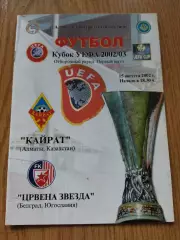 Кайрат Алматы, Казахстан - Црвена Звезда Белград,Югославия 15.08.2002