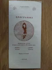 Колос Полтава - Днепр Черкассы 21.04.1981