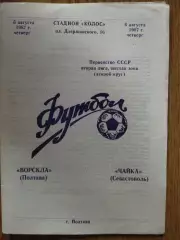 Ворскла Полтава - Чайка Севастополь 6.08.1987