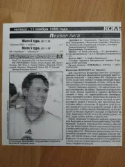 копия ,отчет с матча ФК Черкассы -Динамо-2 Киев 9.11.1999