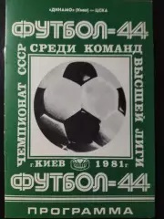(1057) Динамо Киев - ЦСКА Москва 5.05.1981