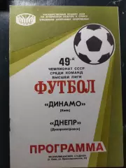 (1415) Динамо Киев - Днепр Днепропетровск 24.07.1986