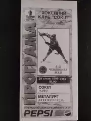 (2098) копия, Сокол Киев - Металлург Новокузнецк 29.01.1996