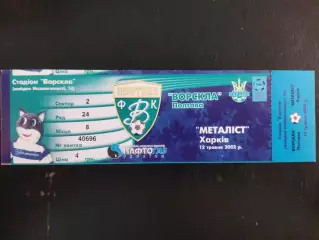 (В1) Ворскла Полтава - Металлист Харьков 12.05.2002