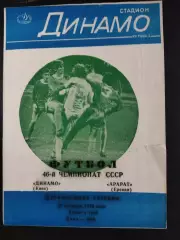 (2908) Динамо Киев - Арарат Ереван 27.10.1983,дубль.