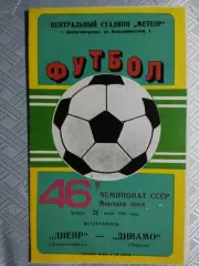 (4788) Днепр Днепропетровск-Динамо Тбилиси 21.07.1983
