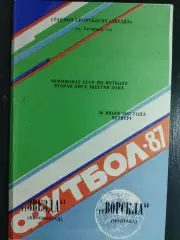 (6643) Звезда Кировоград - Ворскла Полтава 30.07.1987