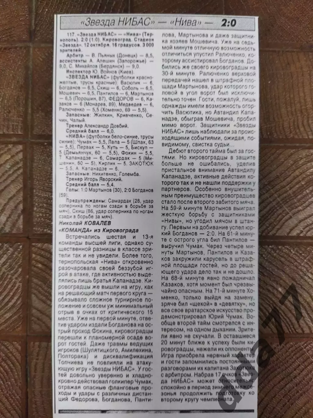 копия ,(7676) Звезда НИБАС - Нива Тернополь 12.10.1997