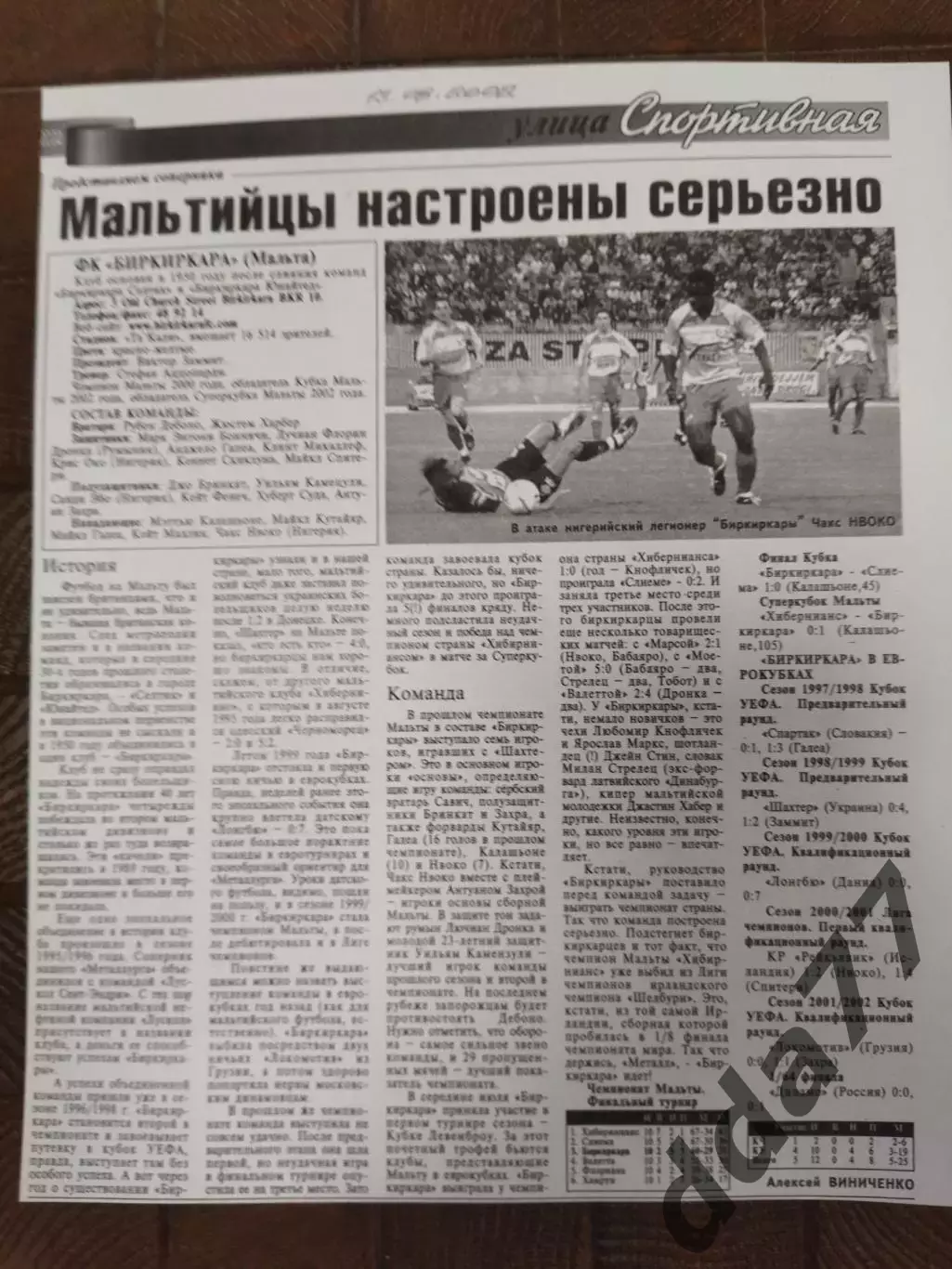 копия ,(7724) представление,соперник Металлурга Зп.-Биркиркара Мальта 13.08.2002
