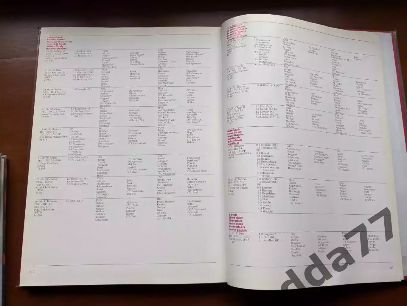 (К41) Книга Офіційний фотоальбом «Italia World Cup 90» з автографом В. Веремєєва 5