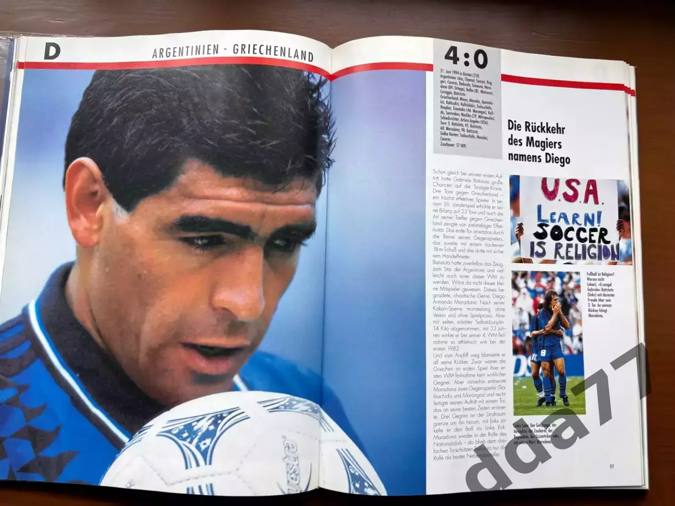 (К45) Книга Футбольний щорічник «Fussball WM '94 USA» (Мюнхен, 1994) 3