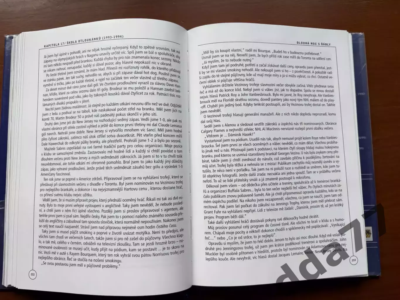 (К58) Книга Біографія Домініка Гашека «Dominik Hasek. Chytam svuj zivot» 1999 5
