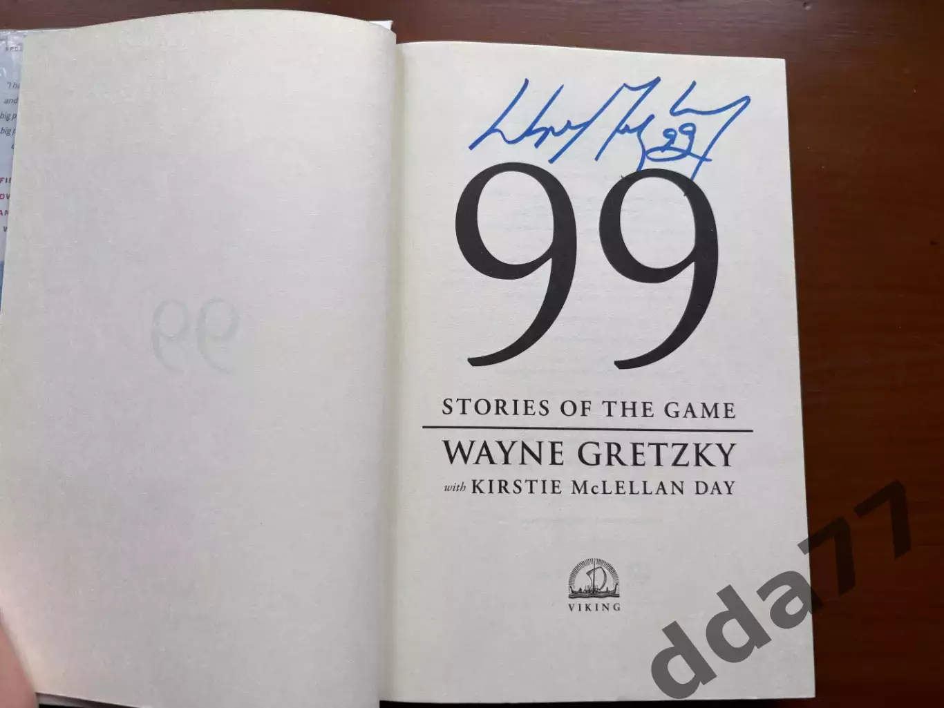 (К61) Книга Мемуари Вейна Гретцкі «99: Stories of the Game» з автографом