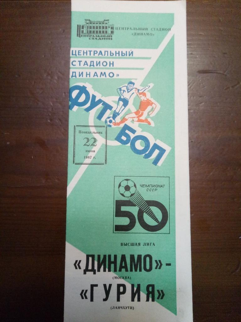 Динамо Москва-Гурия Ланчхути 22.06.1987