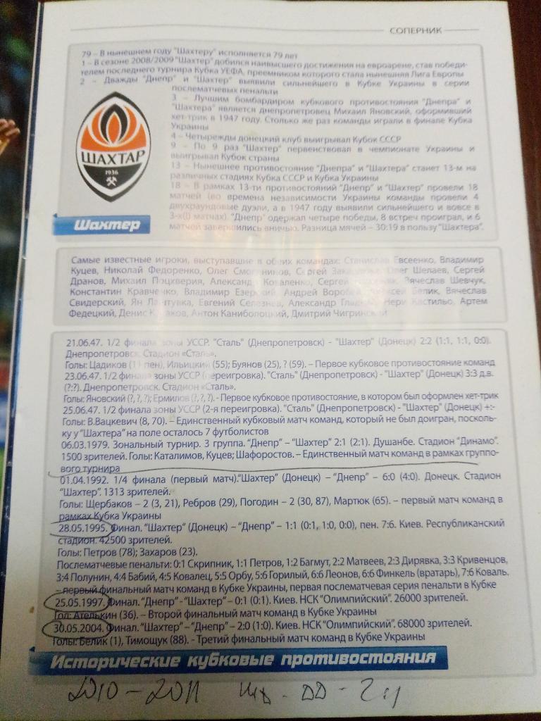 Днепр Днепропетровск-Шахтер Донецк 29.04.2015 1