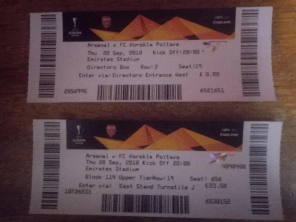 Арсенал Лондон Англия-Ворскла Полтава Украина 20.09.2018