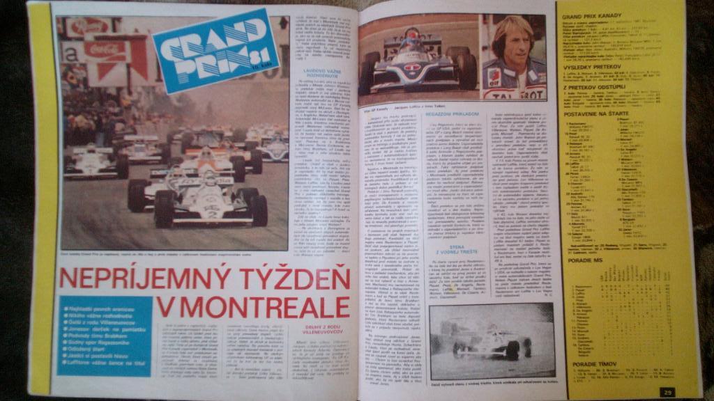 Старт,Чехословакия #44, ноябрь 1981г. Формула-1,Мотокросс 6