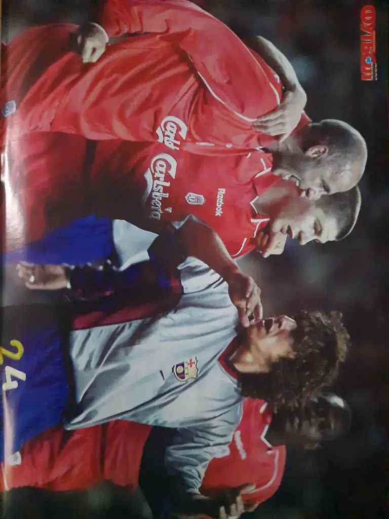 ежен-к Футбол #19 2001, Санчес и Кан,МЮ, Маккалистер,Джерард и Пуйоль,Р.Баджо, 2