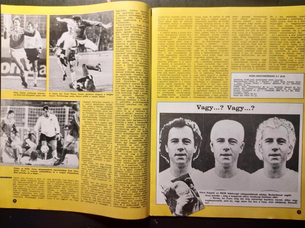 Журнал Кепеш спорт Венгрия, #6 1985 2
