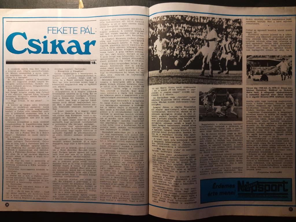 Журнал Кепеш спорт Венгрия, #18 1985г. 4