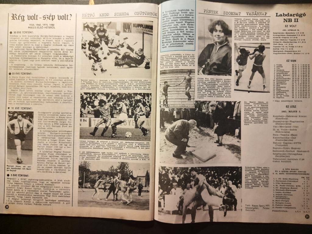 Журнал Кепеш спорт Венгрия, #18 1985г. 5