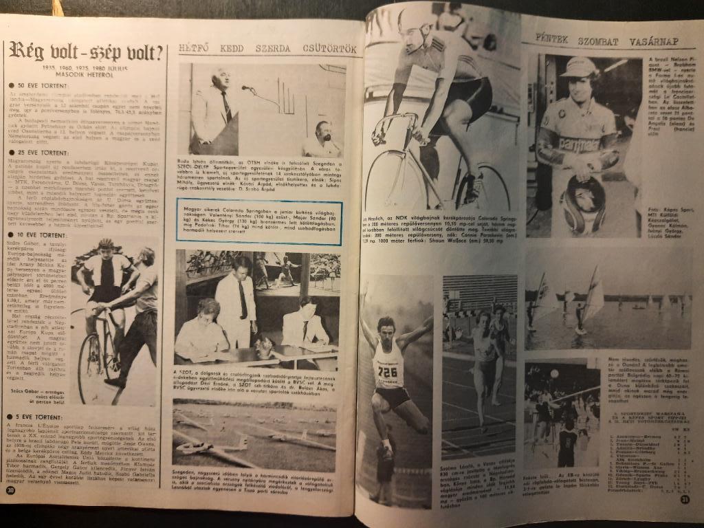 Журнал Кепеш спорт Венгрия, #28 1985г. 2